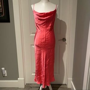 Zara Satin Midi Dress
